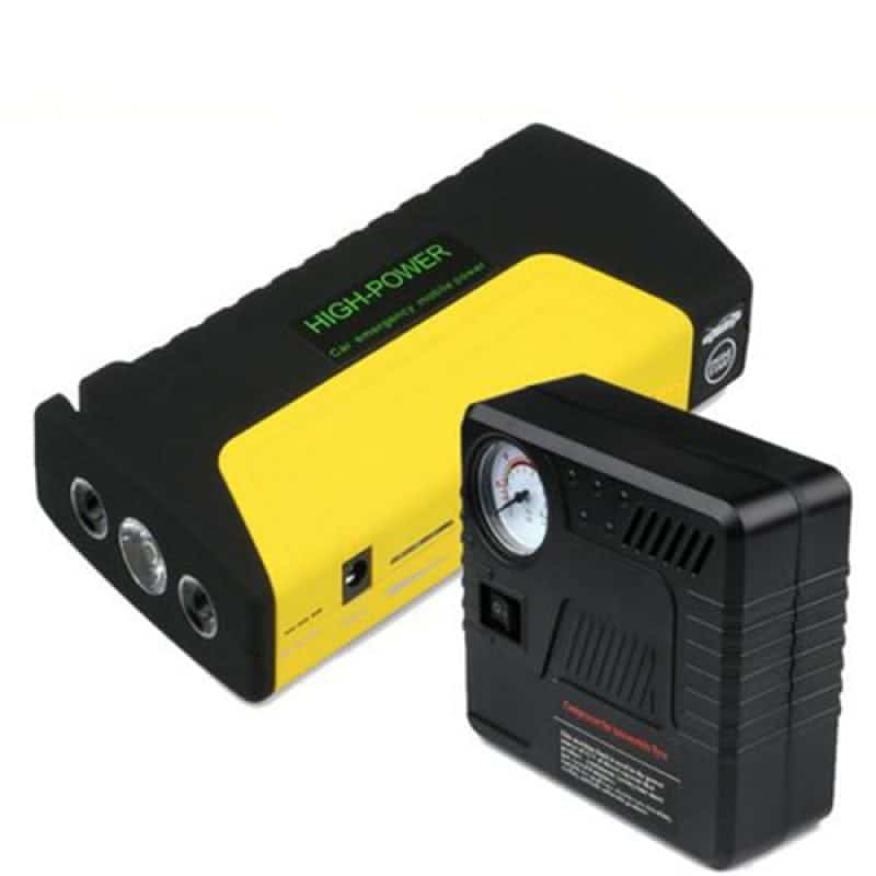 Мултифункционален Комплект Стартерно Устройство High Power Jump starter за кола и компресор – снимка 3