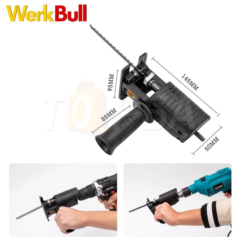 Немски Ударен Винтоверт WerkBull 40части с две батерии 36v + Подарък Прободен Трион – снимка 4