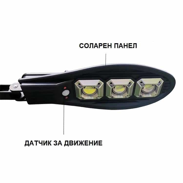 2БР. Соларна Водоустойчива Лампа 600W със сензор за движение – снимка 4