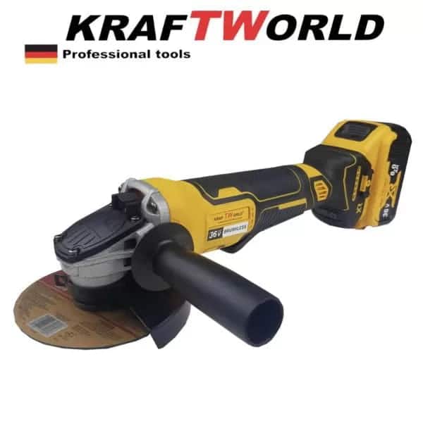Акумулаторен ъглошлайф WerkBull 36V 8,0 Ah + приставка за рязане за клони 30см – снимка 4