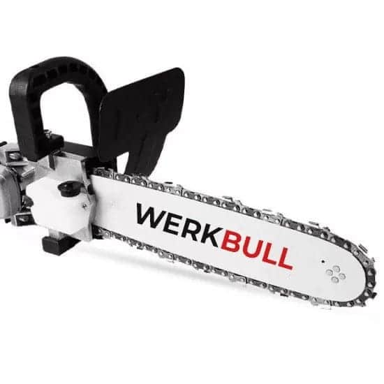 Акумулаторен ъглошлайф WerkBull 36V 8,0 Ah + приставка за рязане за клони 30см – снимка 2