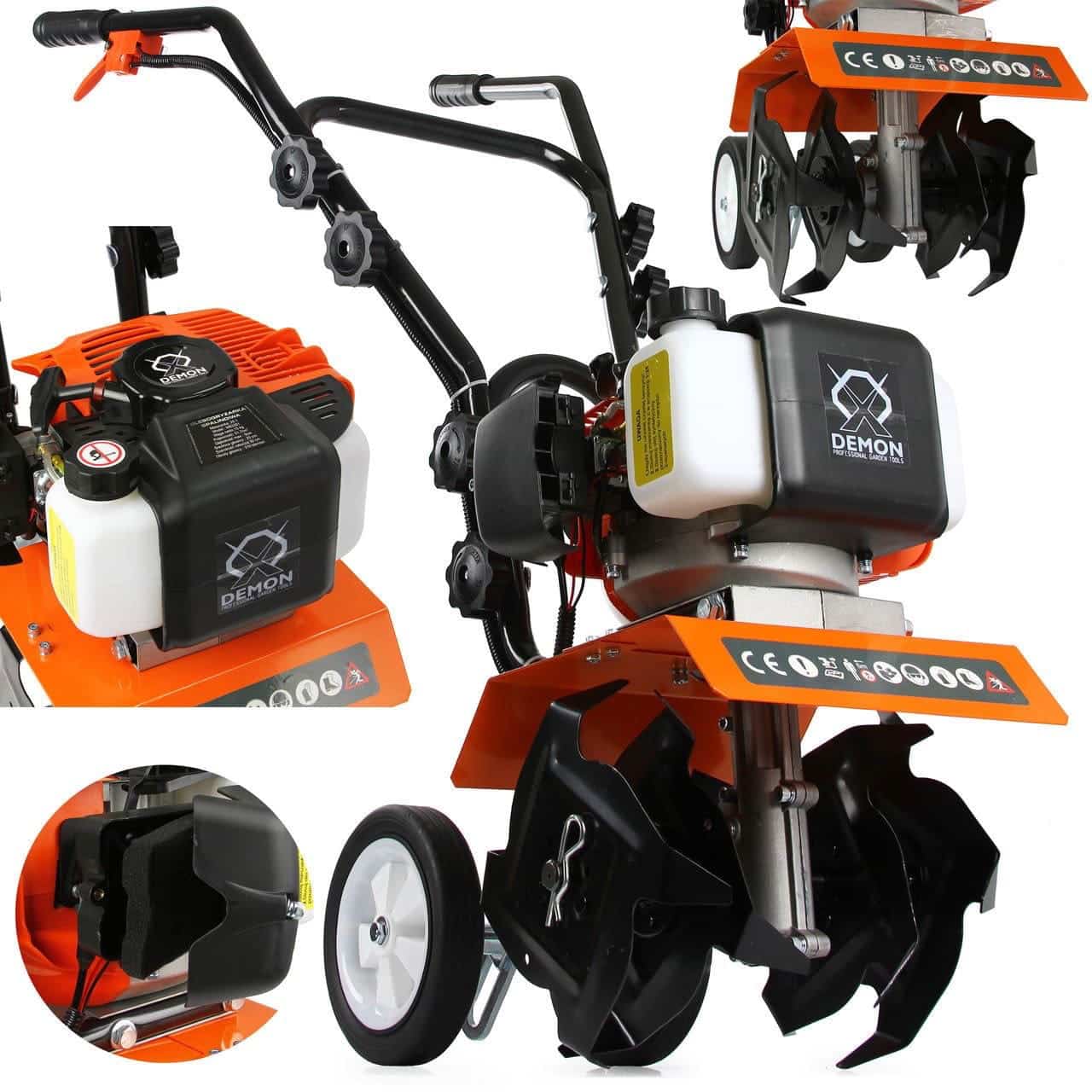 БЕНЗИНОВА МОТОФРЕЗА DEMON 52cc . 2.5 КС. 7500 об/Мин. – снимка 2
