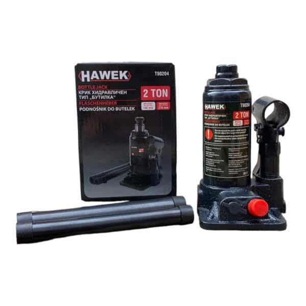 Хидравличен крик HAWEK T90204, тип бутилка, 2 т – снимка 2