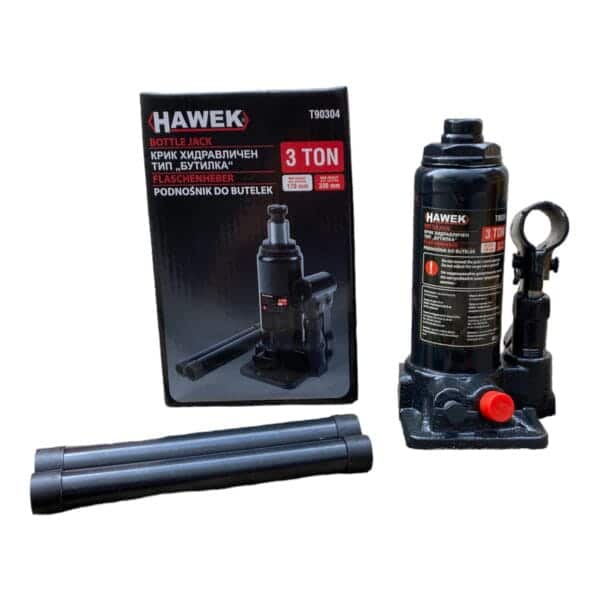 Хидравличен крик HAWEK Т90304, тип бутилка, 3 т – снимка 2