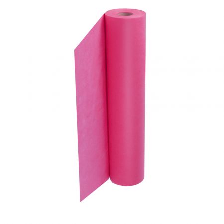 Еднократен чаршаф на ролка с ширина 70 см, на ролка, розов цвят, TNT