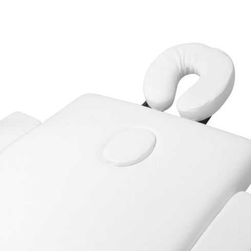 Бюджетна сгъваема масажна кушетка с аксесоари EGO 2, бял цвят