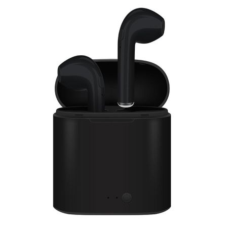 Безжични Bluetooth слушалки i7 S TWS с Power Bank кутия, черени