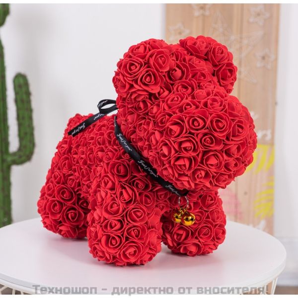 Куче от рози в кутия - Подарък за вашата половинка