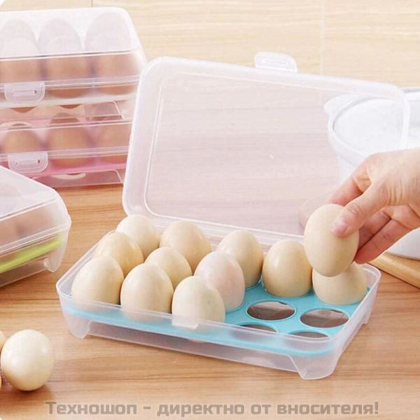Пластмасова кутия за съхранение на яйца