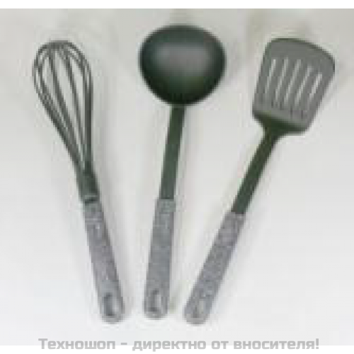 STONELINE Кухненски аксесоари от 3 предмета – черпак, шпатула, бъркалка