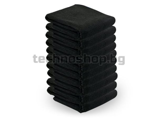 Микрофибрни кърпи - черни 73x40 см 10 бр