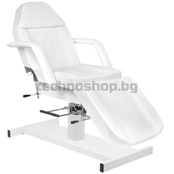 Хидравличен козметичен стол - бял A-210