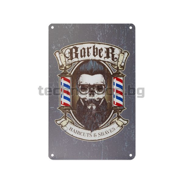 Декоративна дъска за бръснар Barber Haircuts&Shaves - B014