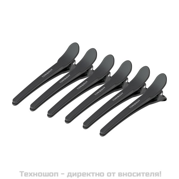 Щипки за коса за коса - черни E-17 10 бр. 10.5 см