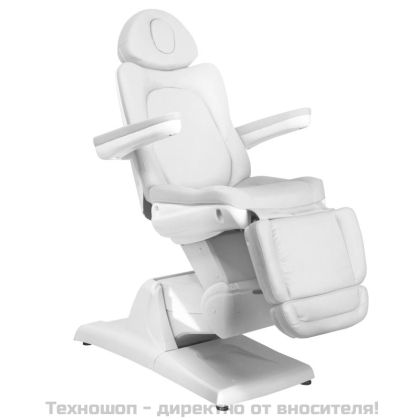 Електрически козметичен стол с 3 мотора - бял Azzurro 870