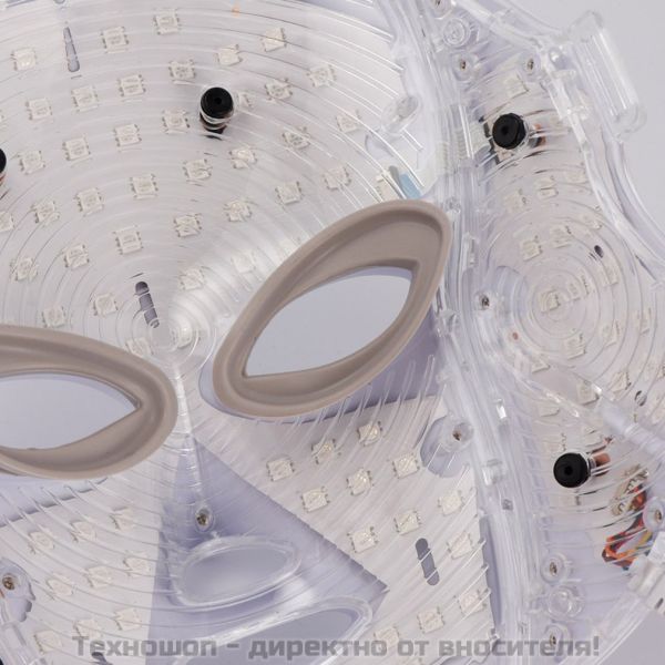 LED маска за лице и шия - светлинна терапия