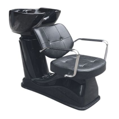 Фризьорски стол със система за измиване на коса - черен Gabbiano Vigo