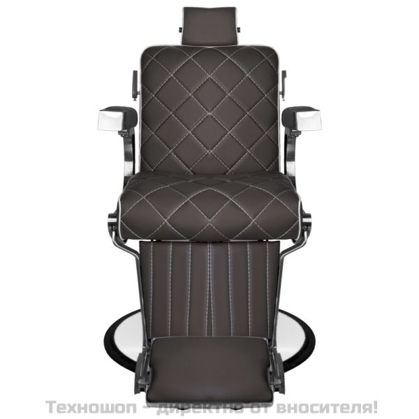 Бръснарски стол - тъмно кафяв Gabbiano Giuseppe