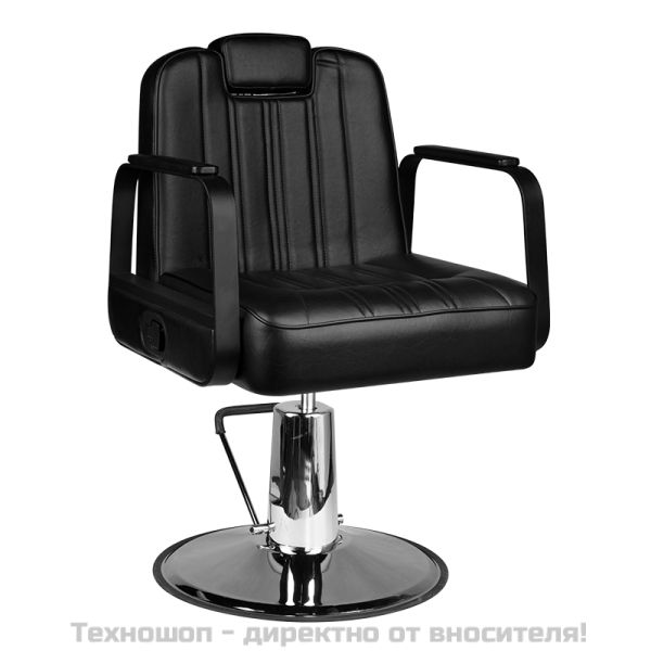 Бръснарски стол - черен Gabbiano Ugo