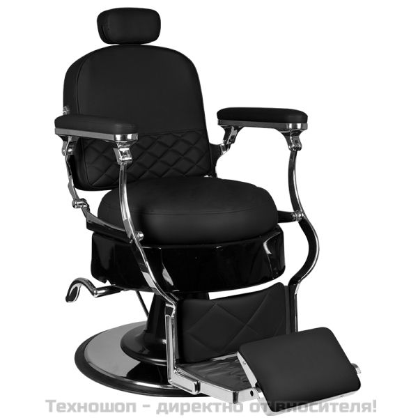 Бръснарски стол - черен Gabbiano Vito