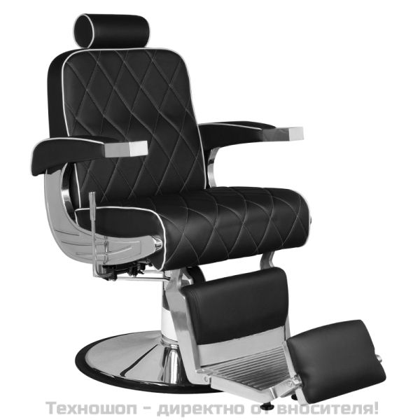 Бръснарски стол - черен Hair System Imperial