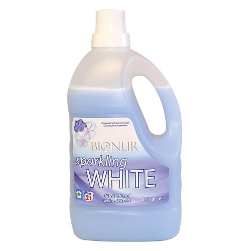 Течен перилен препарат за блестящо бяло пране - Bionur, 1500мл.