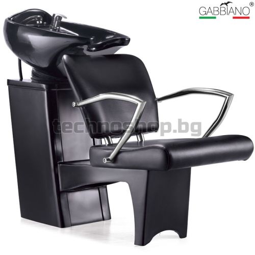 Фризьорски стол с апарат за измиване на коса - черен Gabbiano Q-2278 