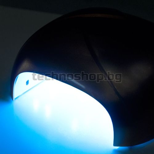 Козметична лампа за изсушаване на лак с таймер и сензор - зелена UV Dual LED 36W