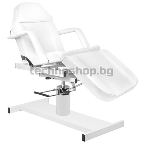 Хидравличен козметичен стол - бял A-210D