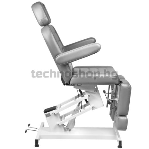 Електрически козметичен стол с 1 мотор - сив Azzurro 706