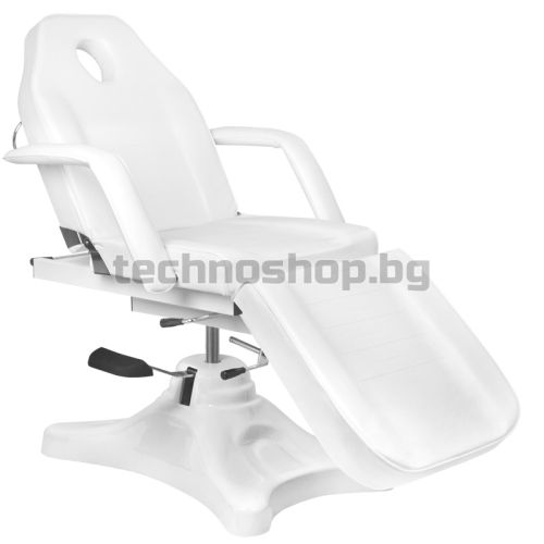 Хидравличен козметичен стол - бял A-234D