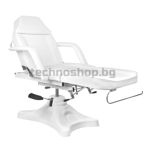 Хидравличен козметичен стол - бял A-234D