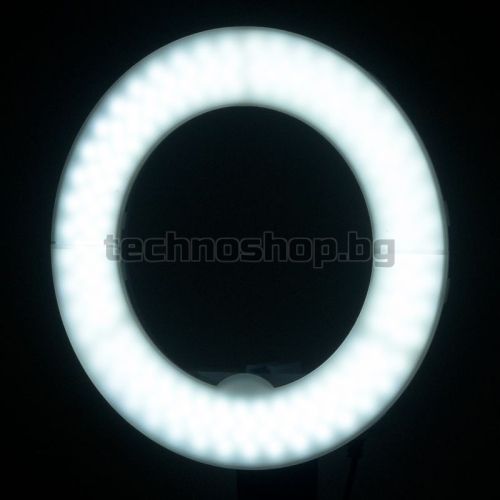 Лампа с форма на пръстен на поставка - бяла 12" 35W LED