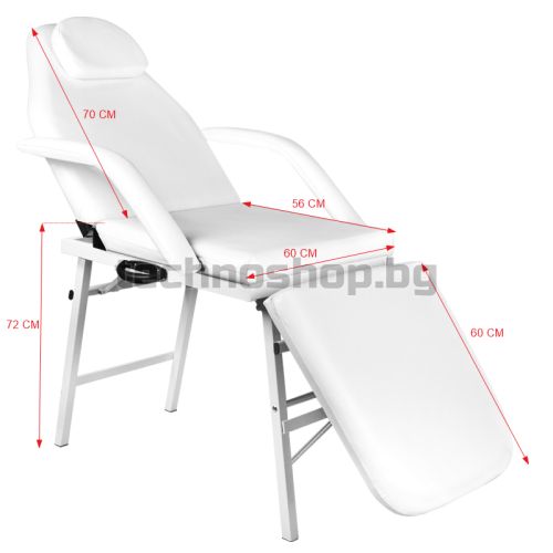 Козметичен сгуваем стол - бял A270