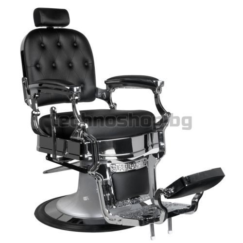 Бръснарски стол - черен Gabbiano Еrnesto