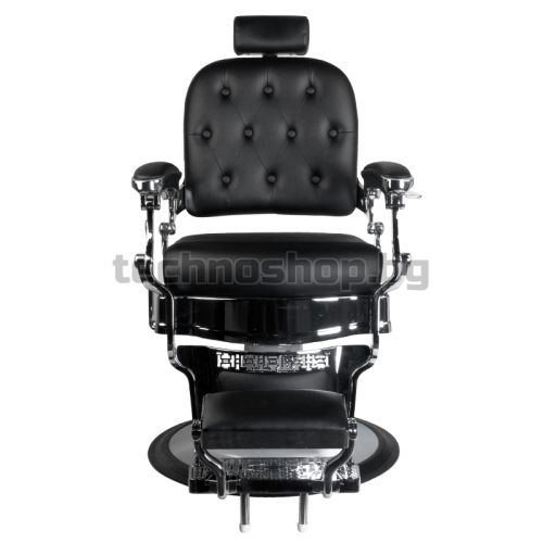 Бръснарски стол - черен Gabbiano Еrnesto