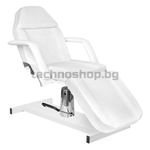Хидравличен козметичен стол - бял Basic 210