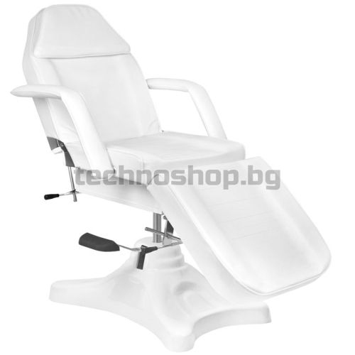 Хидравличен козметичен стол - бял A-234