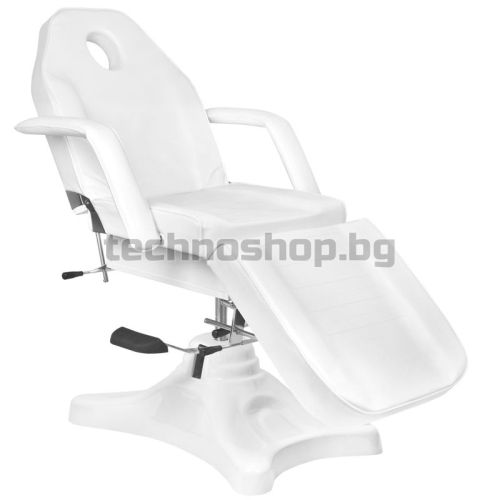 Хидравличен козметичен стол - бял A-234