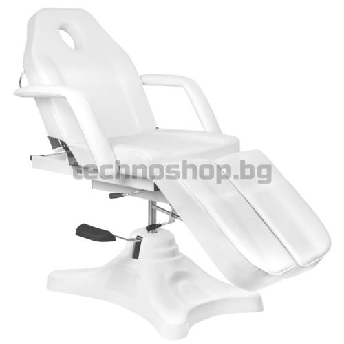 Хидравличен козметичен стол - бял A-234C Pedi