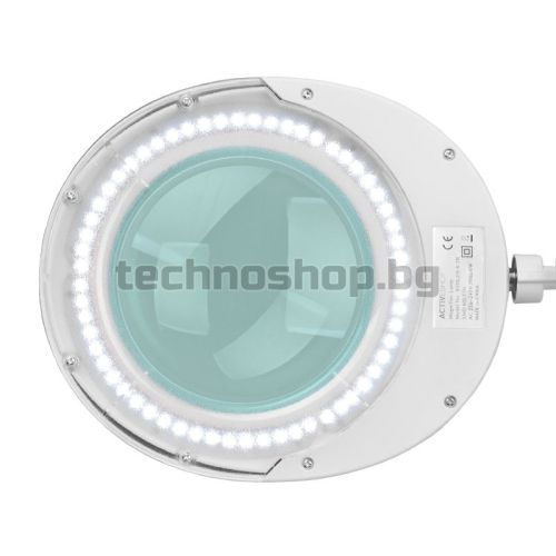 Лампа лупа с поставка Elegante - бяла 6025 60 LED SMD 5D