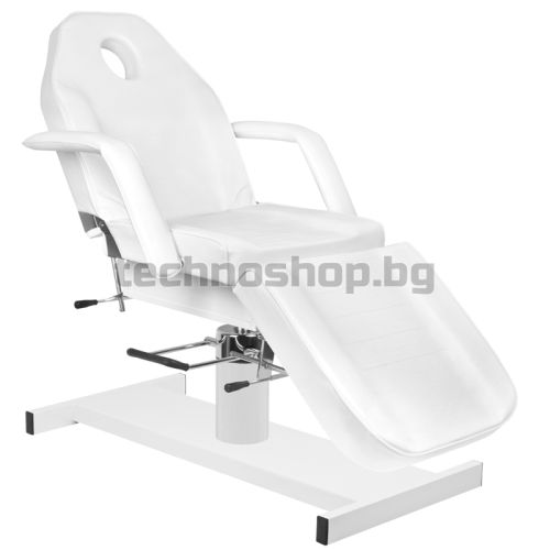 Хидравличен козметичен стол - бял A-210