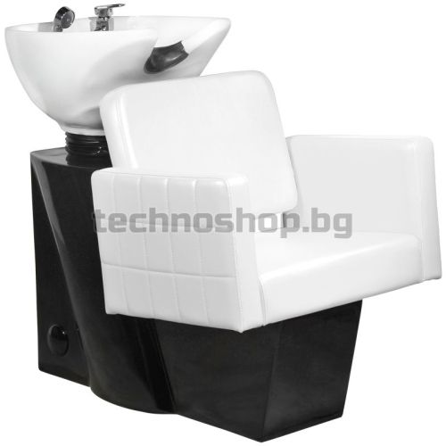 Фризьорски стол с апарат за измиване на коса - бял Gabbiano Ankara