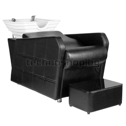 Стол със система за измиване на косата - черен Hair System HSB07