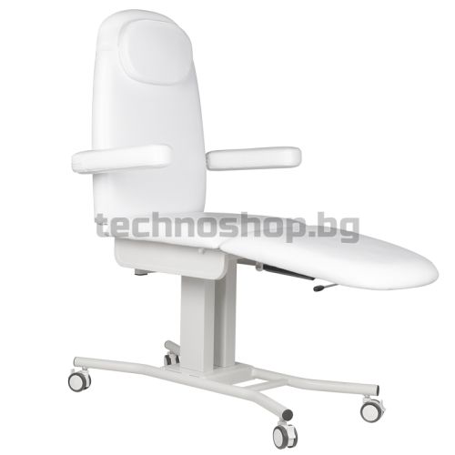 Козметичен стол на колела - бял A-240