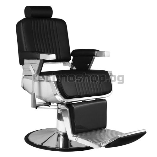 Бръснарски стол - черен Hair System Royal