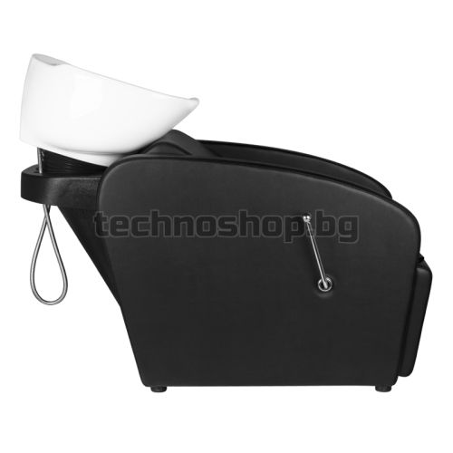 Фризьорски стол със система за измиване на коса - черно Gabbiano Bergen