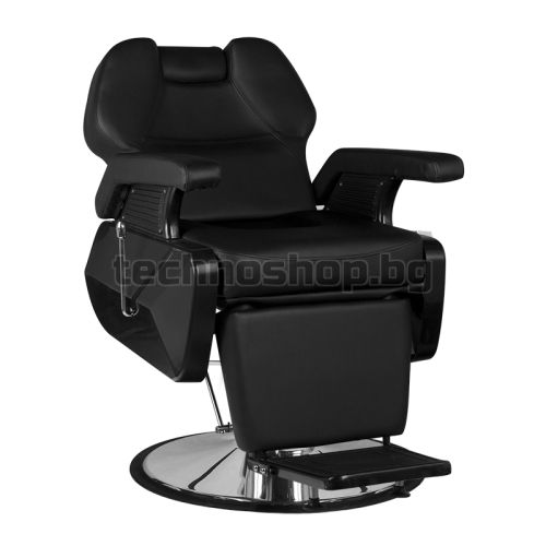 Бръснарски стол - черен Hair System New York