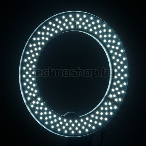 Кръгла LED лампа - черна 10" 8W