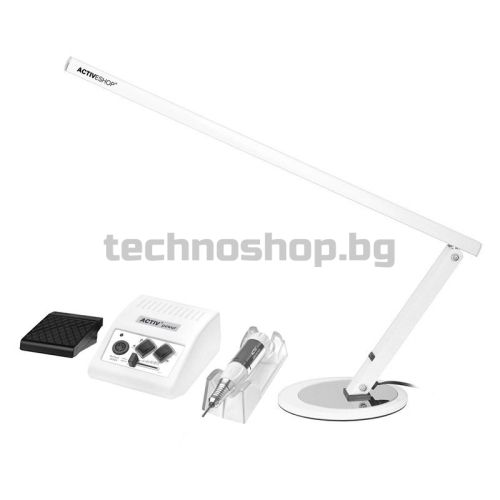 Електрическа пила с лампа за бюро - бяла JD500